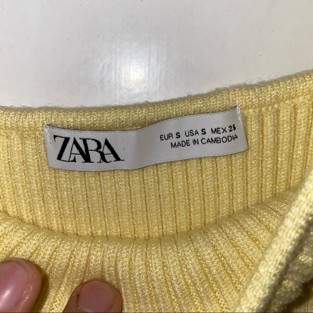 Zara Ribbed Crop Top - Picture 3 of 4